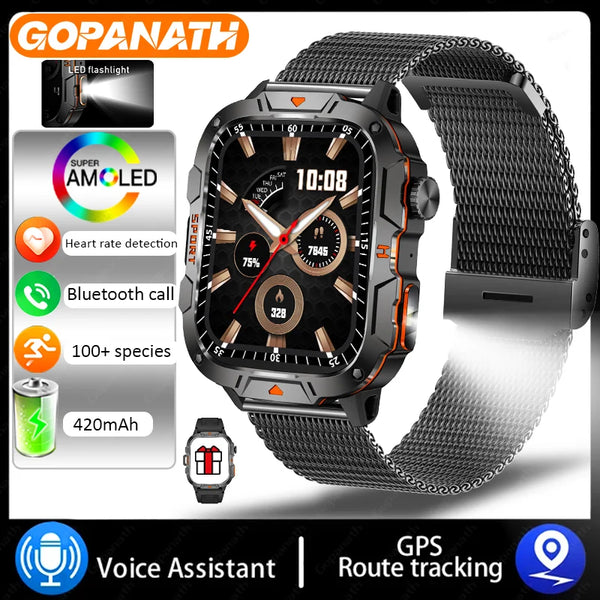 Military Style IP68 Smart Watch