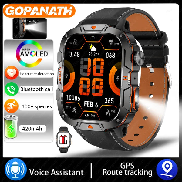 Military Style IP68 Smart Watch