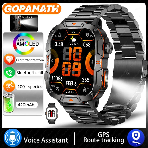 Military Style IP68 Smart Watch