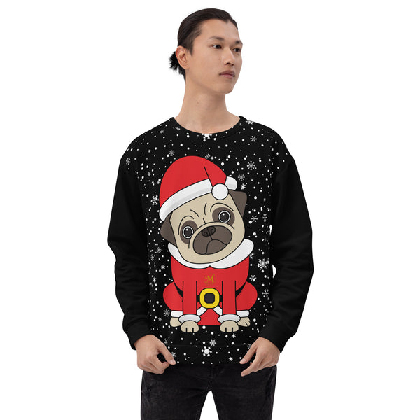 Christmas Pug Unisex Sweatshirt