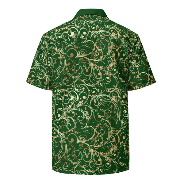 Regal Green Unisex Button Shirt
