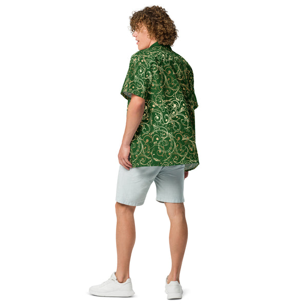 Regal Green Unisex Button Shirt