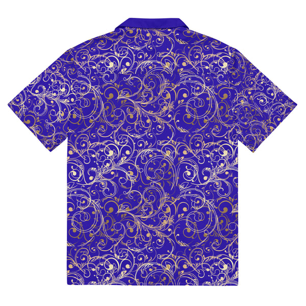 Regal Blue Unisex Button Shirt