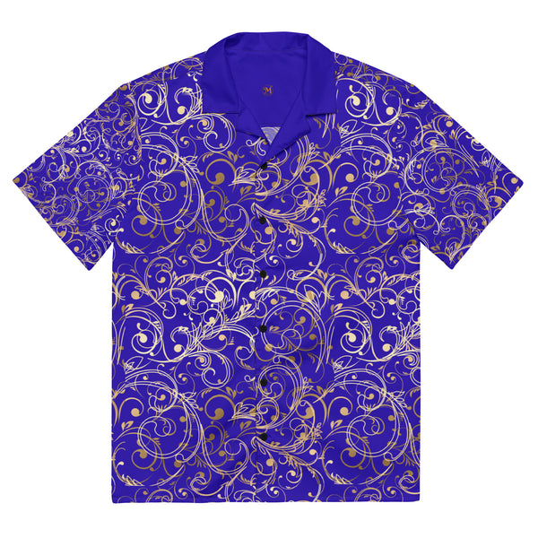 Regal Blue Unisex Button Shirt