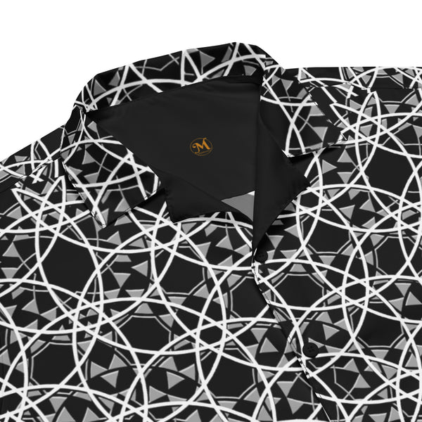 Majestic Black Unisex Button Shirt