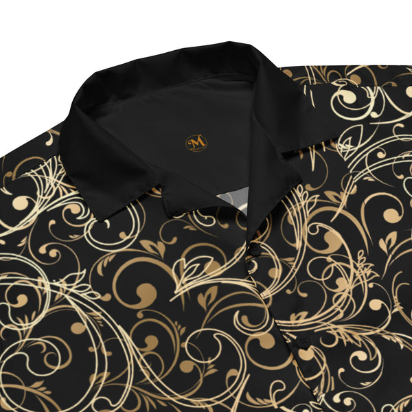 Regal Black Unisex Button Shirt