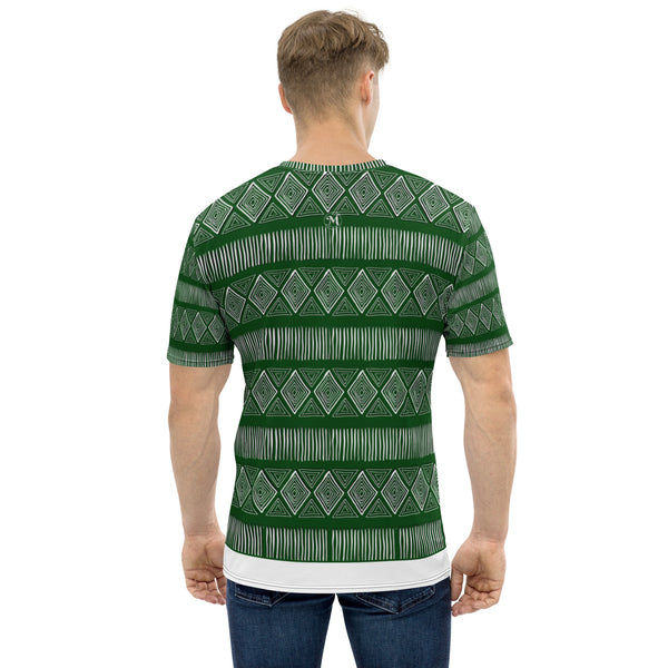 Royal Tribal Green Men's T-shirt