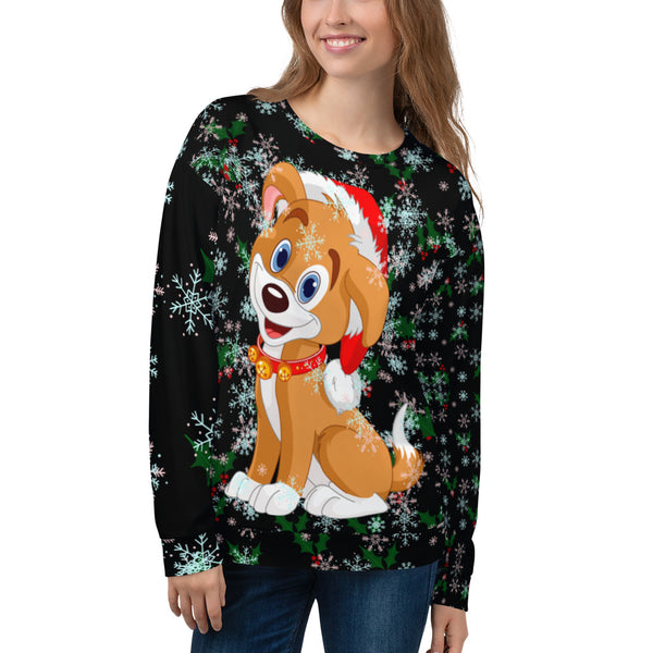 Christmas Puppy Unisex Sweatshirt