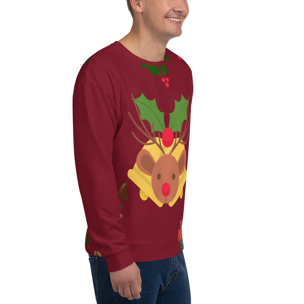 Christmas Reindeer Unisex Sweatshirt
