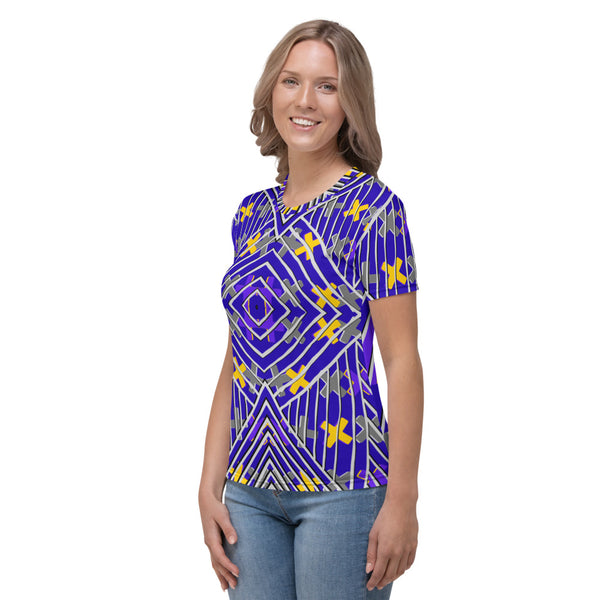 Gold and Purple Crosses Women's T-shirt