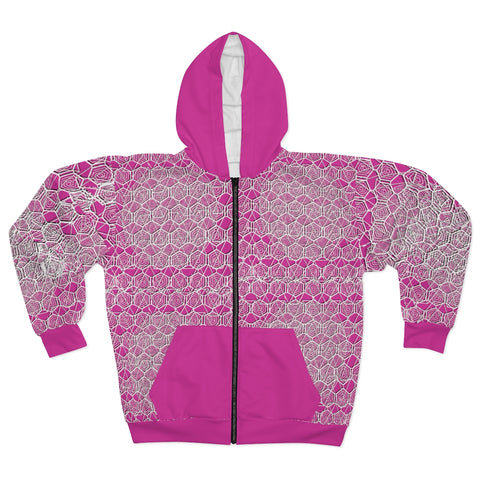 Tribal Pink Zip Hoodie