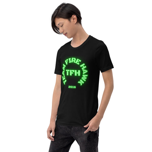 Team Fire Hawk Green Unisex t-shirt