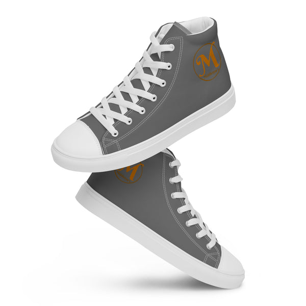 Middleton's Grey Women’s high top canvas shoes